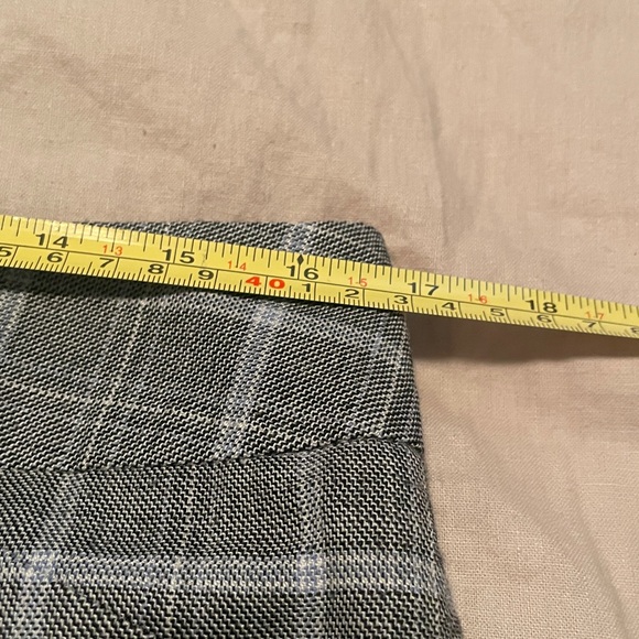 plaid lined stretch wool silk Talbots pants - Picture 7 of 7